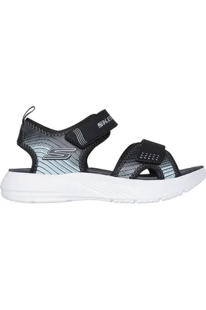 Skechers Bambino Microspec-Splash Sandali in Nero/Argento