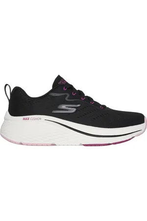 Skechers Donna Max Cushioning Elite 2.0 - Levitate Sneaker in Nero/Rosa