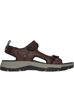 Skechers Uomo Relaxed Fit: Prewitt - Rigdon Sandali in Marrone/Nero