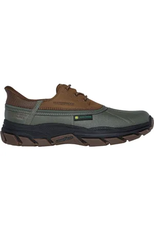 Skechers Uomo John Deere: Slip-ins Respected - Tanzier Shoes in Oliva/Marrone