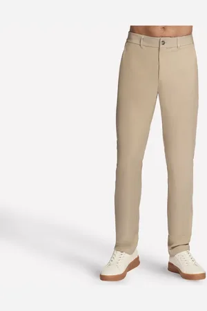 Skechers Uomo SKECH-KNITS Premium Everywhere Pantaloni in Naturale/Marrone