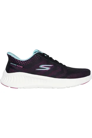 Skechers Donna Slip-ins: GO WALK Now - Khloe Sneaker in Nero/Porpora