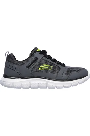 Skechers Uomo Track - Knockhill Sneaker in Carbone/Nero