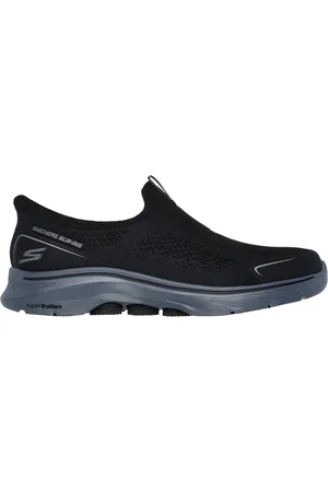 Skechers Uomo Slip-ins: GO WALK 7 - Easy On Evolution Shoes in Nero/Carbone