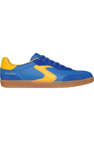 Skechers Uomo Hotshot - Roaver Sneaker in Blu/Giallo