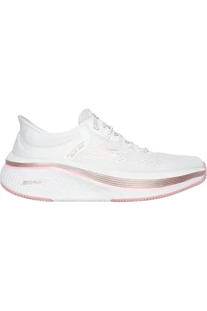 Skechers Donna Slip-ins: GO RUN Elevate 2.0 - Banyan Sneaker in Bianco/Rosa