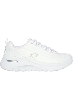 Skechers Donna Arch Fit 2.0 - Star Bound Sneaker in Bianco/Argento