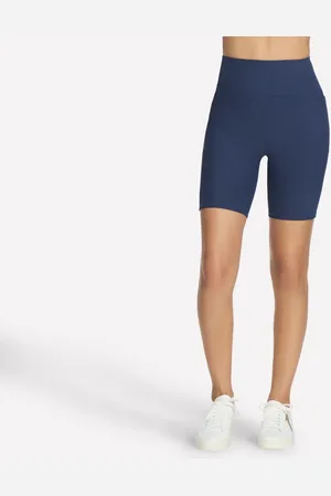 Skechers Donna GO FLEX RIB High Waisted 8 Inch Bike pantaloni corti in
