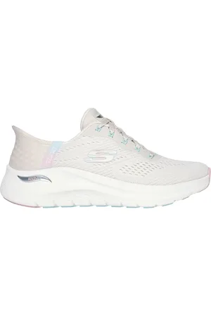 Skechers Donna Slip-ins: Arch Fit 2.0 - Easy Chic Sneaker in Naturale/Rosa