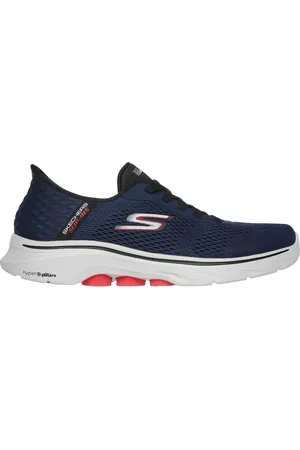 Skechers Uomo Slip-ins: GO WALK 7 - Free Hand 2 Sneaker in Blu Navy Blue/Rosso