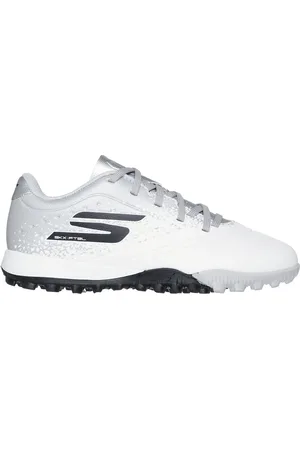 Skechers Razor 1.5 Jr Td TF Shoes in Bianco/Argento