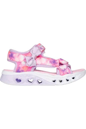 Skechers Bambina Flutter Hearts Sandali - Blurry Love in Rosa/Lavanda