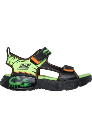 Skechers Bambino Creature-Splash - Bugtacular Sandali in Nero/Lime