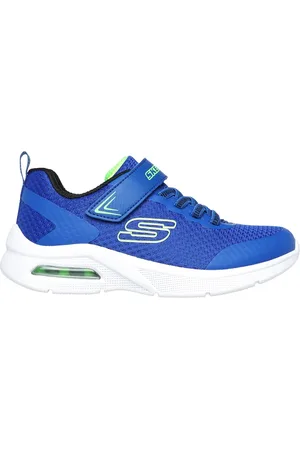 Skechers Bambino Microspec Max Sneaker in Blu/Lime