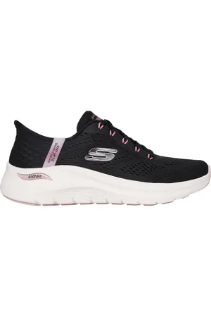 Skechers Donna Slip-ins: Arch Fit 2.0 - Easy Chic Sneaker in Nero/Rosa Oro