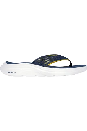 Skechers Uomo Vapor Foam Sandali - Sayto in Blu Navy Blue/Giallo