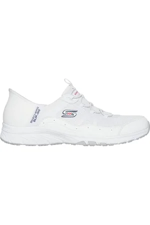 Skechers Donna Slip-ins: Gratis Sport - Leisurely Sneaker in Bianco/Blu Navy Blue
