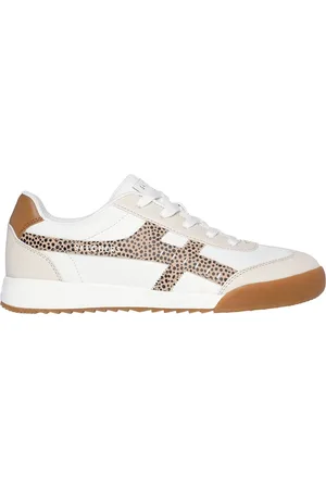 Skechers Donna Zinger 2.0 - Concrete Safari Sneaker in Bianco/Leopardo