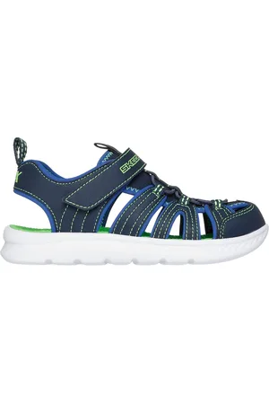 Skechers Bambino C-Flex Sandali 2.0 - Heat Blast in Blu Navy Blue/Lime
