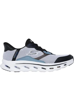 Skechers Uomo Slip-ins: GO WALK Glide-Step 2.0 - Zac Sneaker in Bianco/Nero