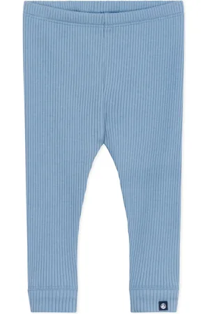 Pantaloni Petit Bateau Per Bambino - Blu Denim, Cotone, Vita Media, Made In Thailandia - Foto 2
