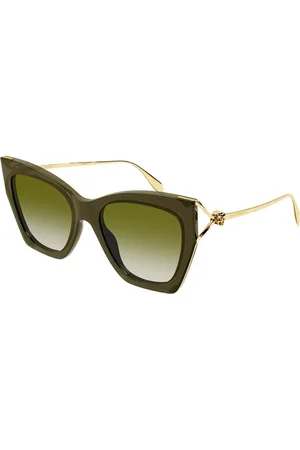 Alexander McQueen AM0375S 004 Occhiali da Sole Verdi per Donna