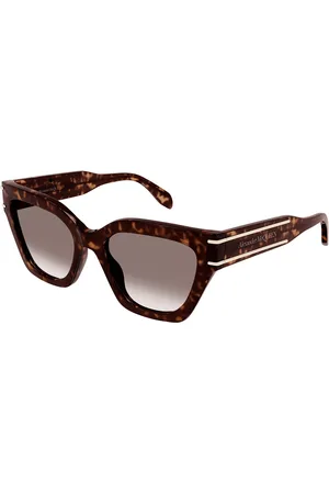 Alexander McQueen AM0398S 002 Occhiali da Sole Tartarugatishell per Donna