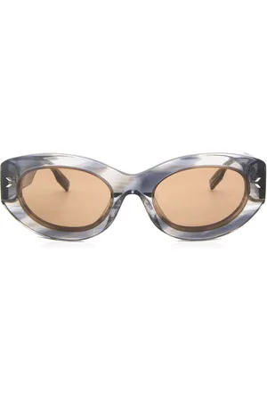 Alexander McQueen MQ0324S 003 Occhiali da Sole Blu per Donna