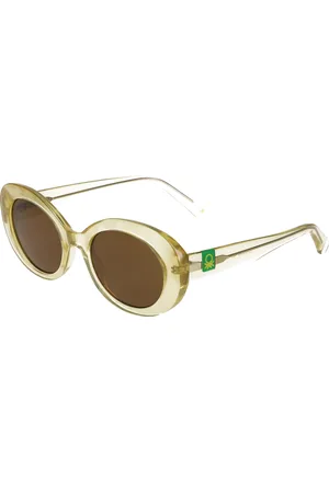 Benetton 5055 400 Occhiali da Sole Gialli per Donna