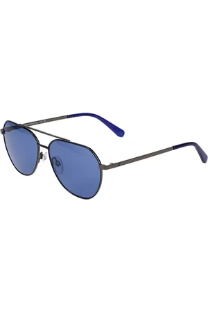 Benetton 7034 594 Occhiali da Sole Argentati per Uomo