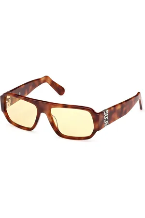 GCDS GD0034 53E Occhiali da Sole Tartarugatishell per Uomo