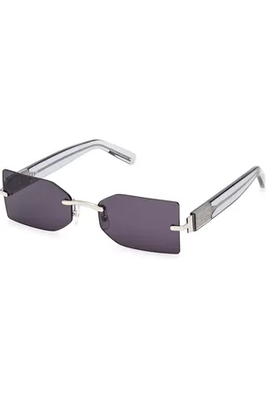 GCDS GD0033 16A Occhiali da Sole Argentati per Uomo
