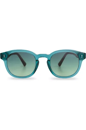 Messyweekend BILLE Turquoise Gradient Verdi Occhiali da Sole Blu per Uomo