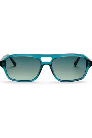Messyweekend BURT Turquoise Gradient Verdi Occhiali da Sole Blu per Uomo