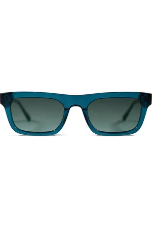 Messyweekend NEW DYLAN Turquoise Verdi Occhiali da Sole Blu per Uomo