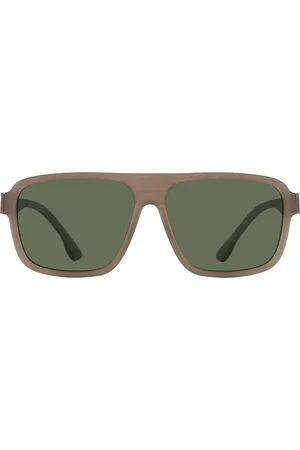 Ic! Berlin IC0005 Egon Walnut Rough Occhiali da Sole Marroni per Uomo