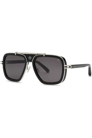 Philipp Plein SPP109M 0700 Occhiali da Sole Neri per Donna