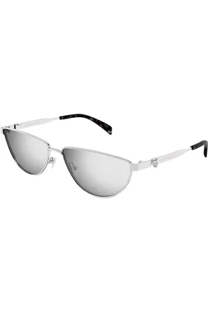 Alexander McQueen AM0456S 004 Occhiali da Sole Argentati per Donna