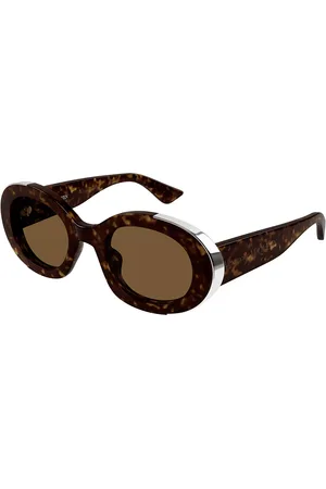 Alexander McQueen AM0445S Vestibilità Orientale 002 Occhiali da Sole Tartarugatishell per Donna