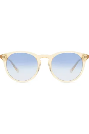 Messyweekend NEW DEPP Champagne Blu Occhiali da Sole Gialli per Uomo