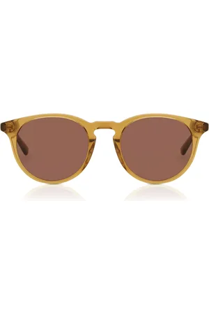 Messyweekend NEW DEPP Coffee Marroni Occhiali da Sole Arancioni per Uomo