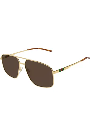Gucci GG1676S 002 Occhiali da Sole Oro per Uomo