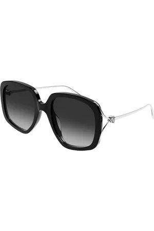 Alexander McQueen AM0374S 001 Occhiali da Sole Neri per Donna