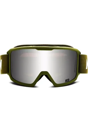 Messyweekend FERDI XE2 Army Argentati Mirrored Occhiali da Sole Verdi per Uomo