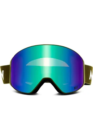 Messyweekend CLEAR XE2 Vestibilità Orientale Army Verdi Mirrored Occhiali da Sole Verdi per Uomo