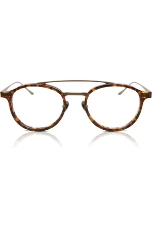 Leisure Society Corbusier/S Tartarugati 18K Antique Oro Occhiali da Sole Tartarugatishell per Uomo