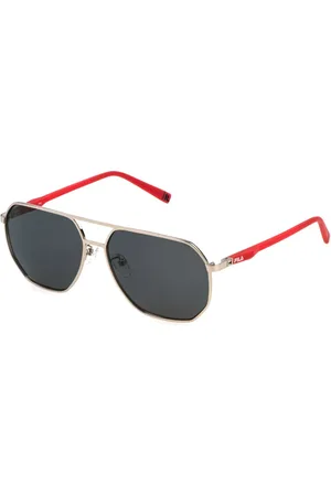 Fila SFI892 0579 Occhiali da Sole Argentati per Uomo
