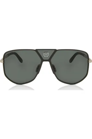 Philipp Plein SPP009M 0H70 Occhiali da Sole Grigi per Uomo