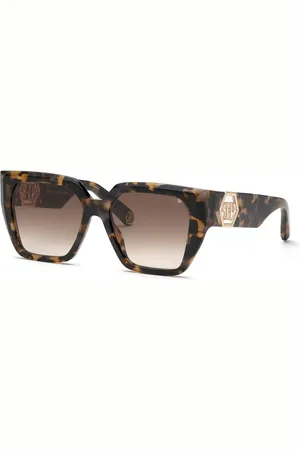 Philipp Plein SPP160 04BL Occhiali da Sole Tartarugatishell per Donna