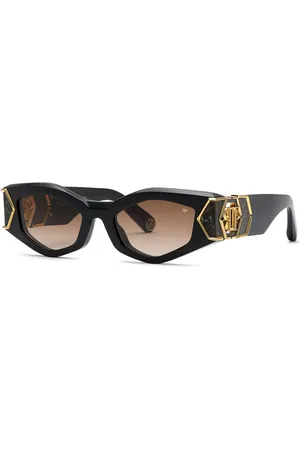 Philipp Plein SPP136M 700Y Occhiali da Sole Neri per Donna